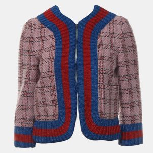 Gucci Multicolor Tweed Metallic Cardigan IT Women 40, Sweaters & Cardigans - Luxury Closet catalog