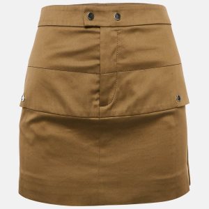 Gucci Brown Cotton Mini Skirt M, Skirts - Luxury Closet catalog