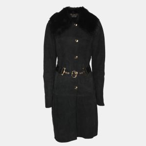 Gucci Black Suede and Fur Belted Mid-Length Coat M, Coats & Jackets - Luxury Closet catalog