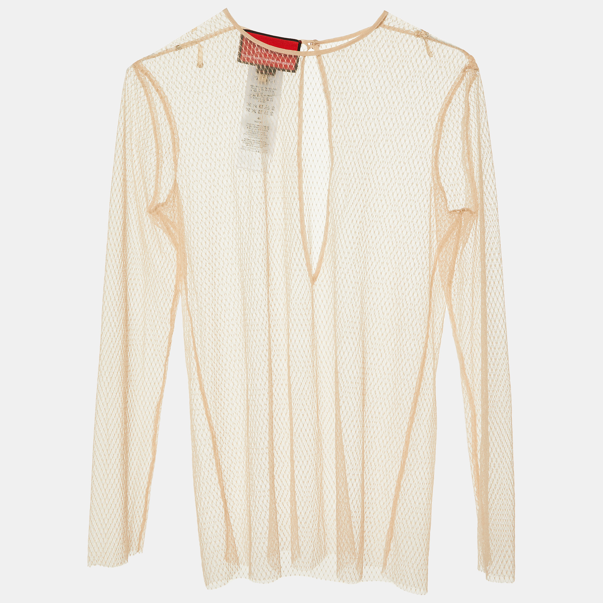 Gucci Light Pink Tulle Sheer Top S, Shirts & Tops - Luxury Closet catalog