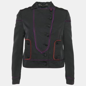 Gucci Black Silk Blend Button Front Blazer M, Coats & Jackets - Luxury Closet catalog