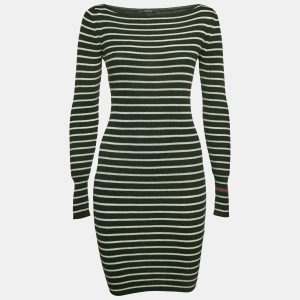 Gucci Black Striped Wool Bodycon Dress M, Dresses - Luxury Closet catalog