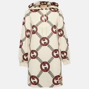 Gucci Cream G Interlocking Jersey Hoodie Dress S, Dresses - Luxury Closet catalog
