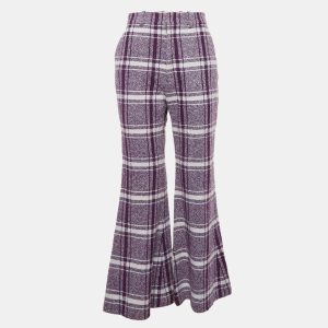 Gucci Purple Check Wool Tweed Flared Trousers S, Clothing - Luxury Closet catalog