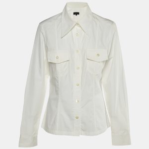 Gucci White Cotton Double Pocket Shirt L, Shirts & Tops - Luxury Closet catalog