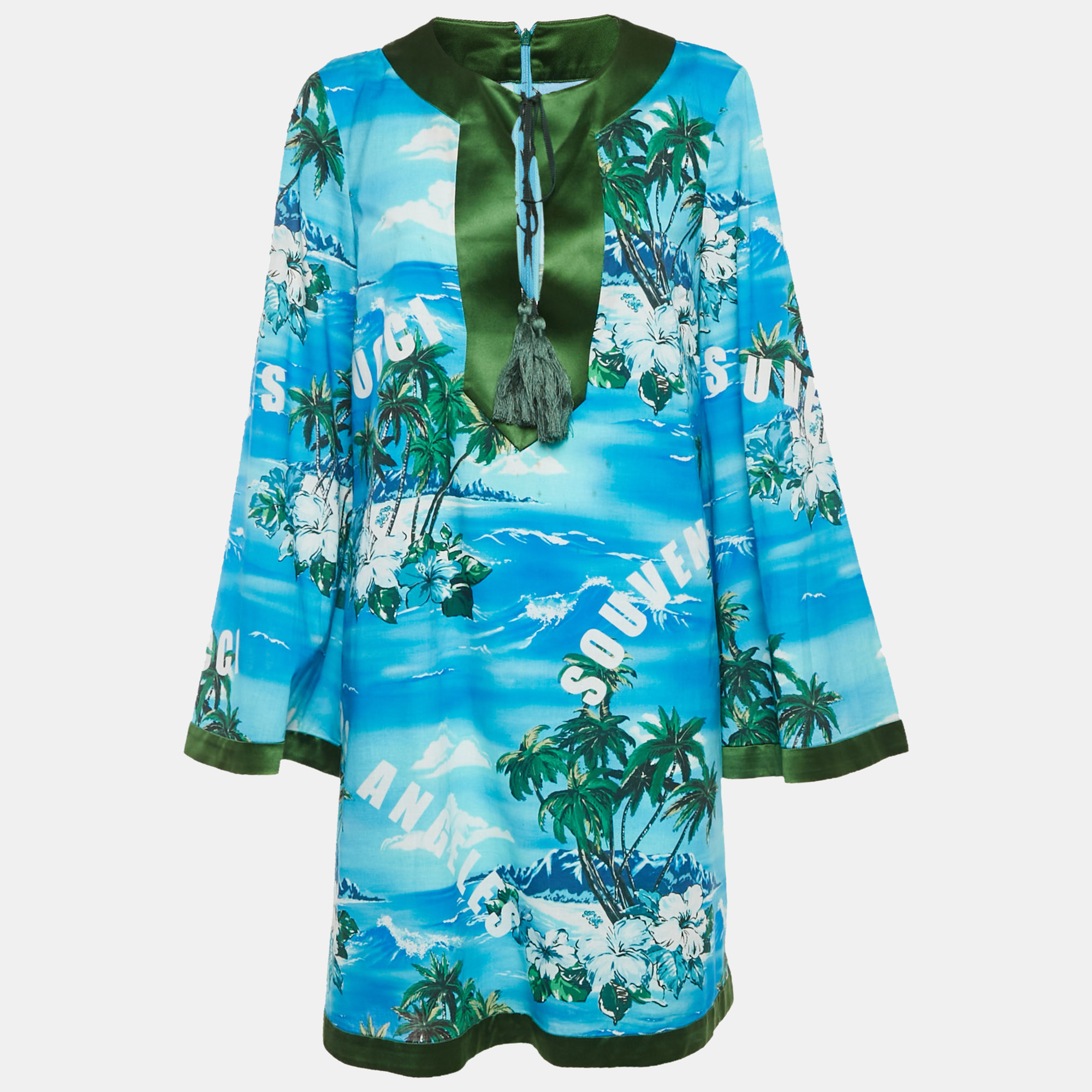 Gucci Blue Printed Shift Dress M, Dresses - Luxury Closet catalog