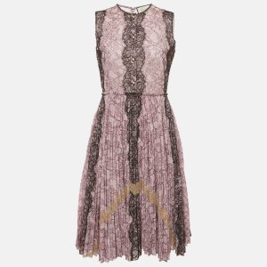 Gucci Purple Lace Pleated Midi Dress M, Dresses - Luxury Closet catalog
