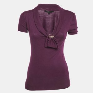 Gucci Purple Jersey Neck Detail T-Shirt S, Shirts & Tops - Luxury Closet catalog