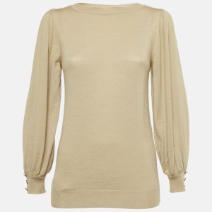 Gucci Camel Brown Wool Knit Sweatshirt S, Sweaters & Cardigans - Luxury Closet catalog