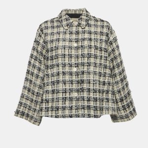 Gucci Beige Checks Tweed Button Front Jacket S, Coats & Jackets - Luxury Closet catalog