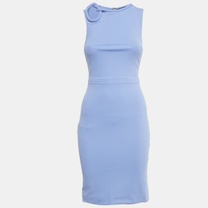 Gucci Blue Jersey Neck Detail Short Dress XS, Dresses - Luxury Closet catalog