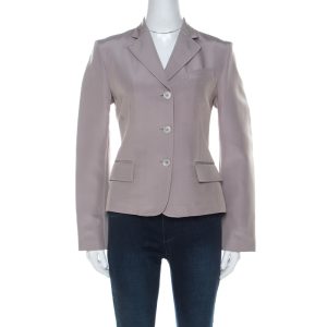 Gucci Grey Silk Blend Button Front Tailored Blazer M, Coats & Jackets - Luxury Closet catalog