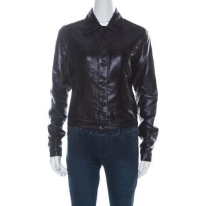 Gucci Black Lurex Knit Shiny Look Jacket M, Coats & Jackets - Luxury Closet catalog