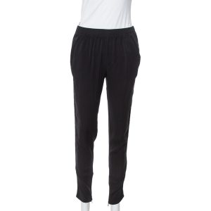 Gucci Black Silk Crepe Tapered Trousers S, Clothing - Luxury Closet catalog