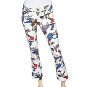 Gucci Off - White Tropical Printed Cotton Pants S, Jeans - Luxury Closet catalog