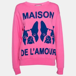 Gucci Pink Maison de l'Amour Bosco and Orso Printed Cotton Sweatshirt XXS, Sweaters & Cardigans - Luxury Closet catalog