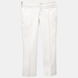 Gucci Off White Cotton Trousers S, Clothing - Luxury Closet catalog