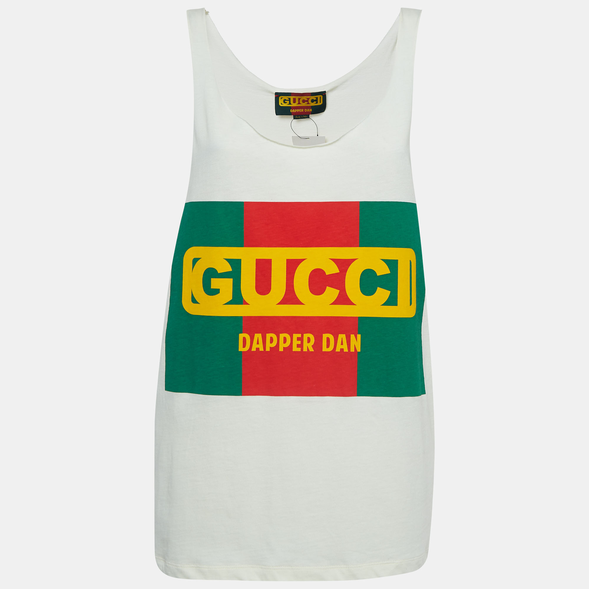 Gucci X Dan Dapper Off White Logo Printed Cotton Tank Top XS, Shirts & Tops - Luxury Closet catalog