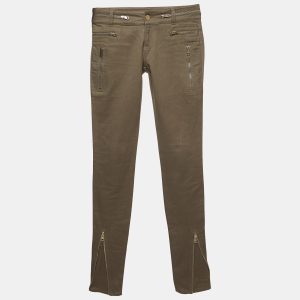 Gucci Green Cotton Zipper Detail Jeans S Waist 28'', Jeans - Luxury Closet catalog