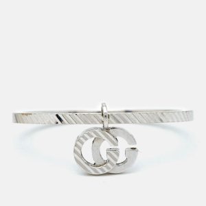 Gucci GG Running 18k White Gold Charm Ring Size 56, Rings - Luxury Closet catalog