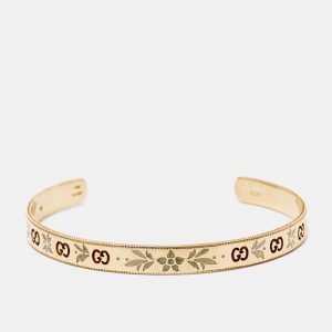 Gucci GG Icon Blossom Enamel 18k Rose Gold Cuff Bracelet 18, Bracelets - Luxury Closet catalog
