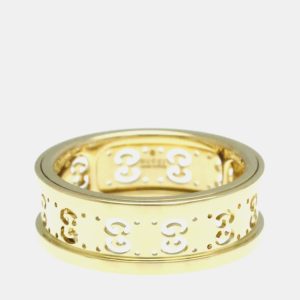 Gucci Icon Toile Ring Yellow Gold 18K Band Ring, Rings - Luxury Closet catalog