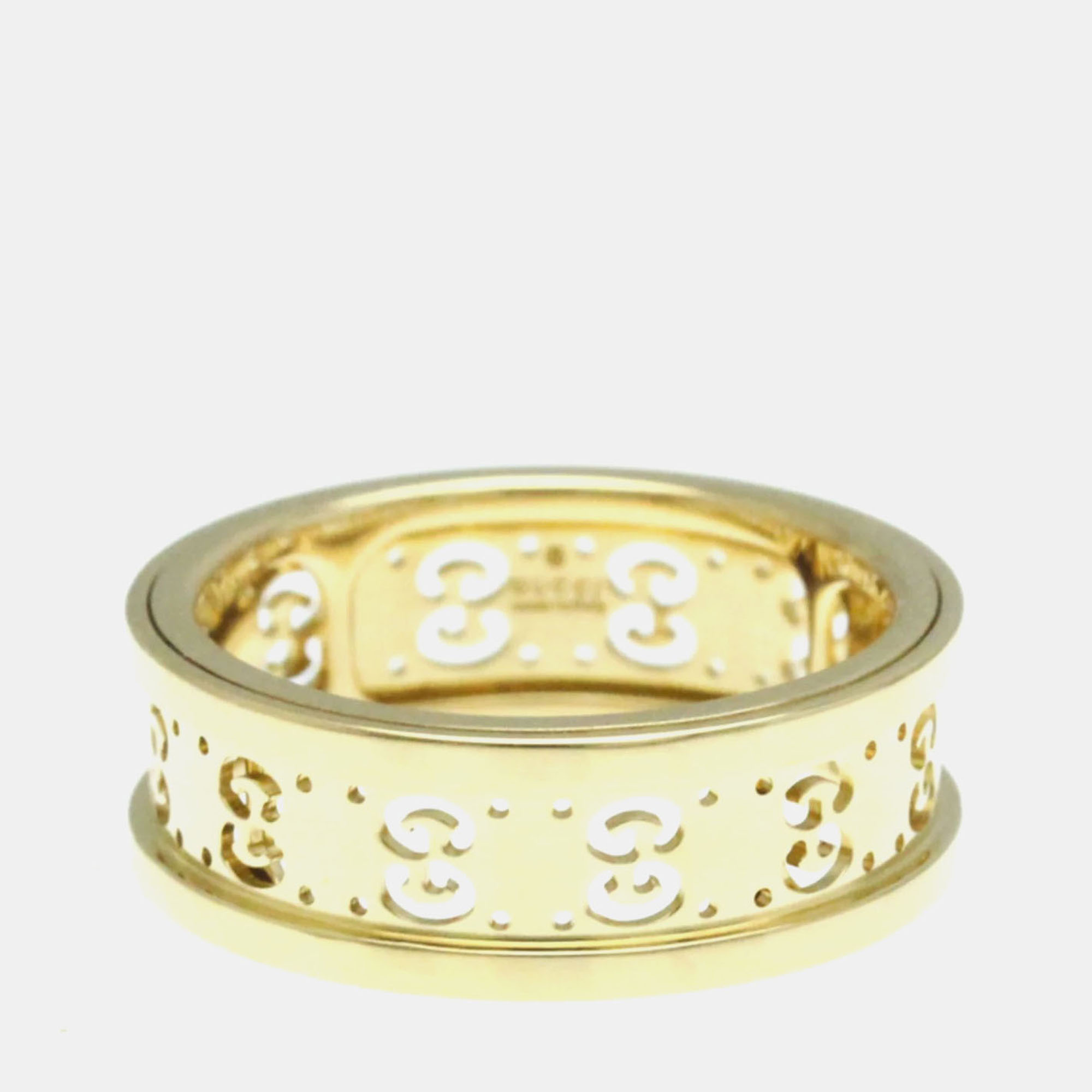Gucci Icon Toile Ring Yellow Gold 18K Band Ring, Rings - Luxury Closet catalog