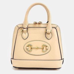 Gucci White Leather Horsebit 1955 Mini Top Handle Bag, Satchels - Luxury Closet catalog