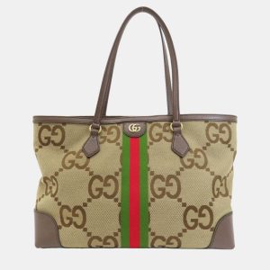 Gucci Beige/Brown Jumbo GG Canvas Ophidia Tote, Tote Handbags - Luxury Closet catalog