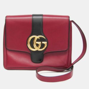 Gucci Red/Black Leather Small Arli Crossbody Bag, Handbags - Luxury Closet catalog