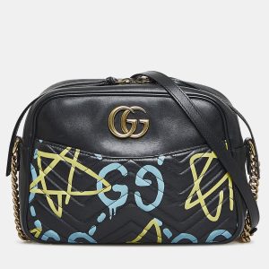 Gucci Black Leather Ghost GG Marmont Bag, Shoulder Bags - Luxury Closet catalog