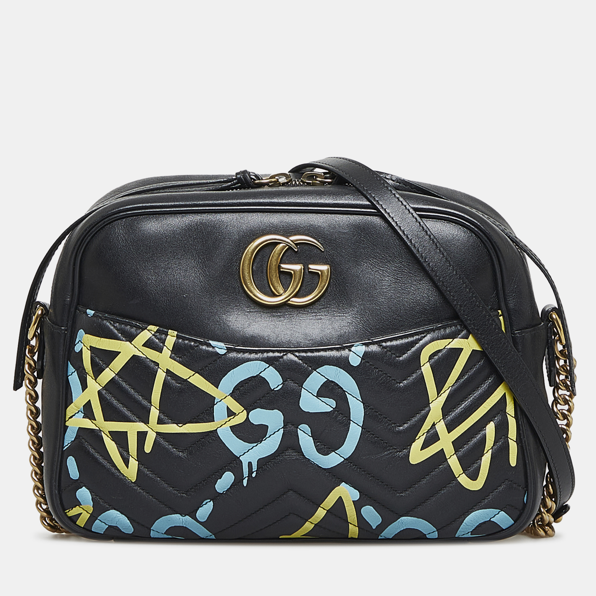 Gucci Black Leather Ghost GG Marmont Bag, Shoulder Bags - Luxury Closet catalog