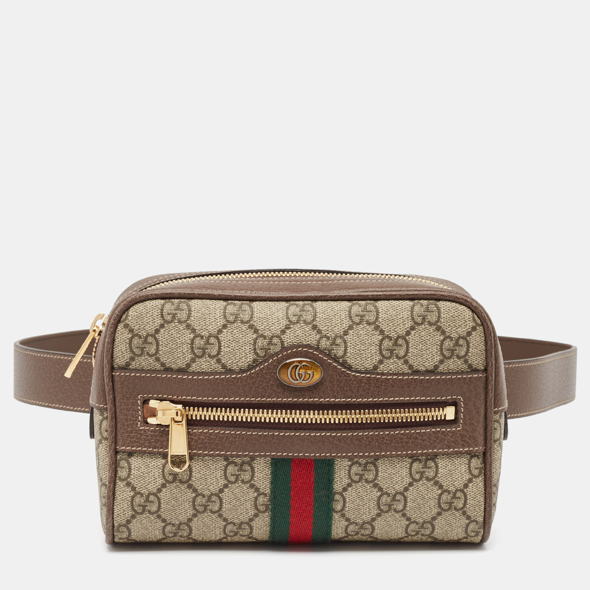Gucci Beige/Ebony GG Supreme Canvas and Leather Small Ophidia Belt Bag, Handbags - Luxury Closet catalog