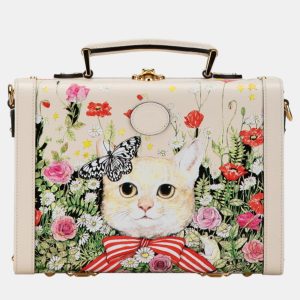 Gucci Ivory Multicolor Leather Trunk Case, Satchels - Luxury Closet catalog