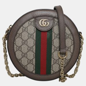 Gucci Brown GG Supreme Mini Ophidia Shoulder Bag, Shoulder Bags - Luxury Closet catalog