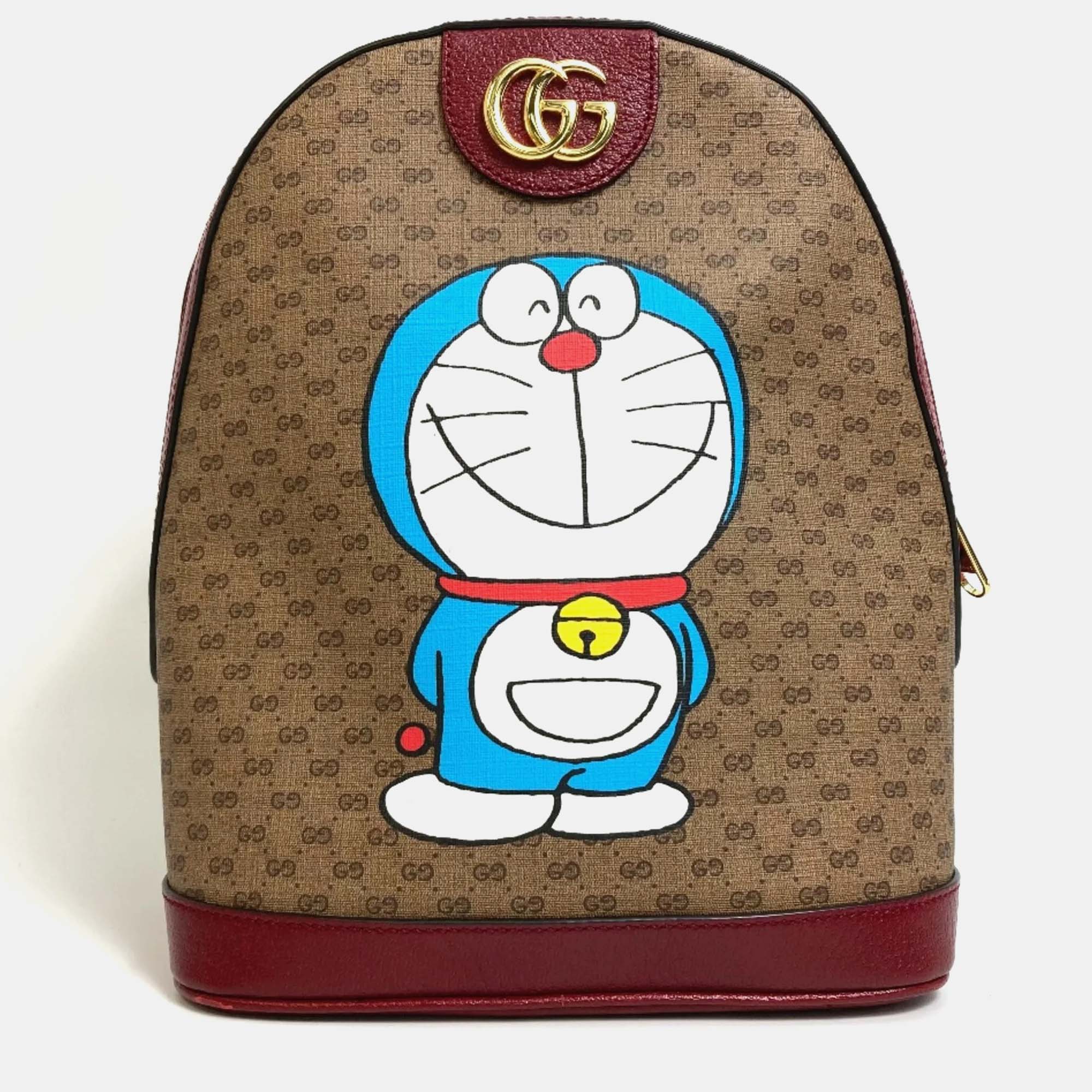 Gucci Beige x Red GG Supreme Backpack, Backpacks - Luxury Closet catalog