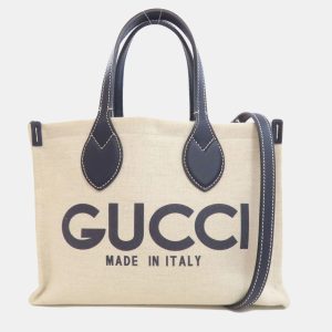 Gucci Canvas Printed Handbag, Tote Handbags - Luxury Closet catalog