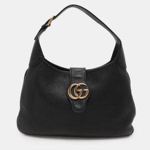 Gucci Black Leather Aphrodite Hobo, Shoulder Bags - Luxury Closet catalog