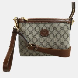 Gucci Beige & Ebony Brown Gg Supreme Shoulder Bag, Shoulder Bags - Luxury Closet catalog