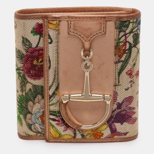 Gucci Multicolor Canvas and Leather Horsebit Trifold Wallet, Wallets & Money Clips - Luxury Closet catalog