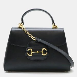 Gucci Black Leather Horsebit 1955 Medium Bag, Shoulder Bags - Luxury Closet catalog