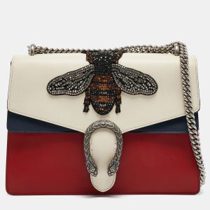 Gucci Tricolor Leather Medium Bee Embellished Dionysus Shoulder Bag, Shoulder Bags - Luxury Closet catalog