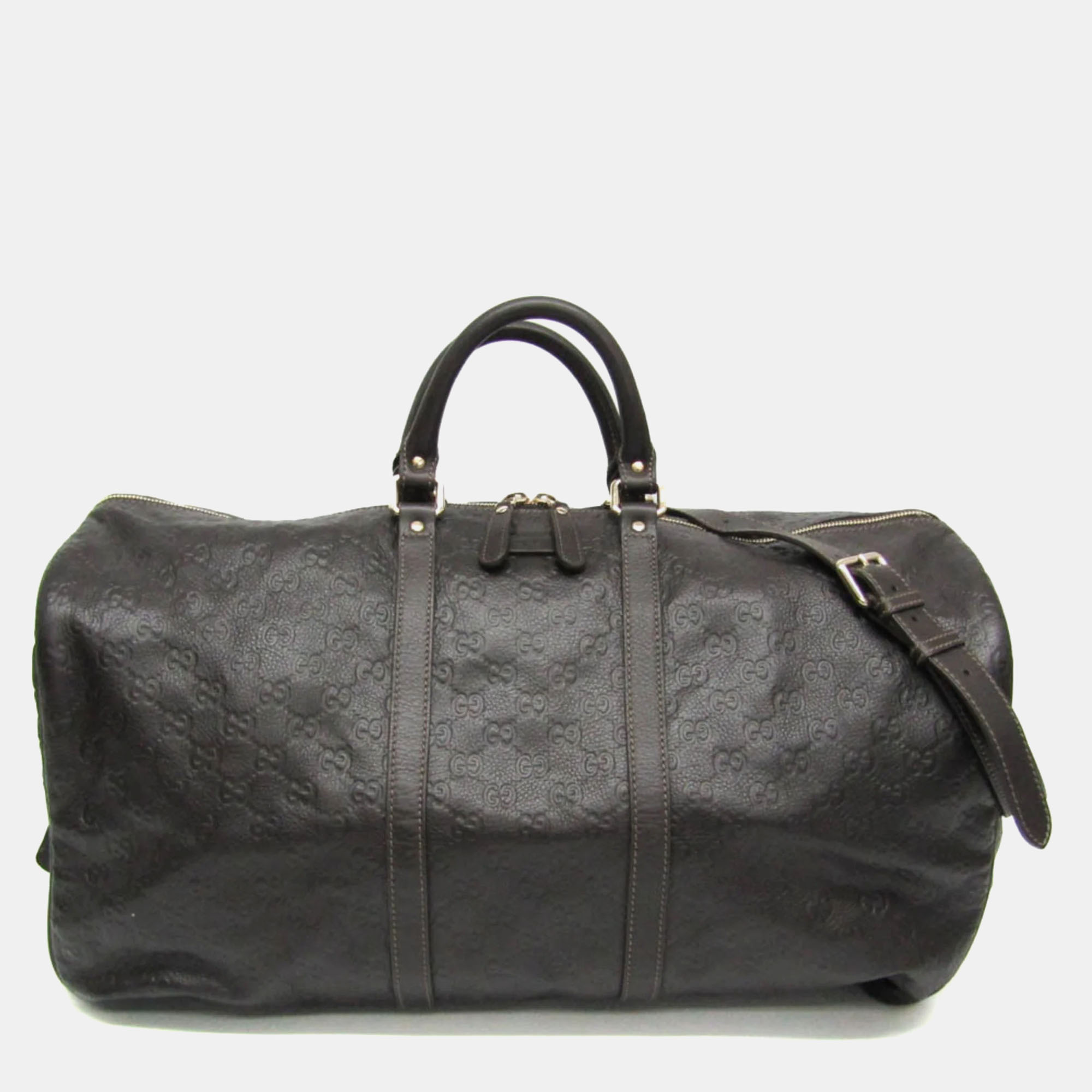 Gucci Dark Brown Leather Guccissima Handbag, Handbags - Luxury Closet catalog