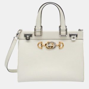Gucci White Zumi Leather Shoulder Bag, Shoulder Bags - Luxury Closet catalog