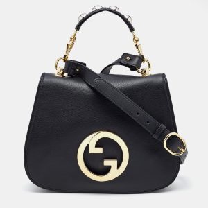 Gucci Black Leather Small Blondie Top Handle Bag, Satchels - Luxury Closet catalog