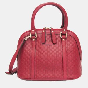 Gucci Red Leather Microguccissima Shoulder Bag, Shoulder Bags - Luxury Closet catalog