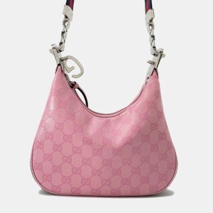 Gucci Pink Pvc Canvas Attach Hobo Bag, Shoulder Bags - Luxury Closet catalog