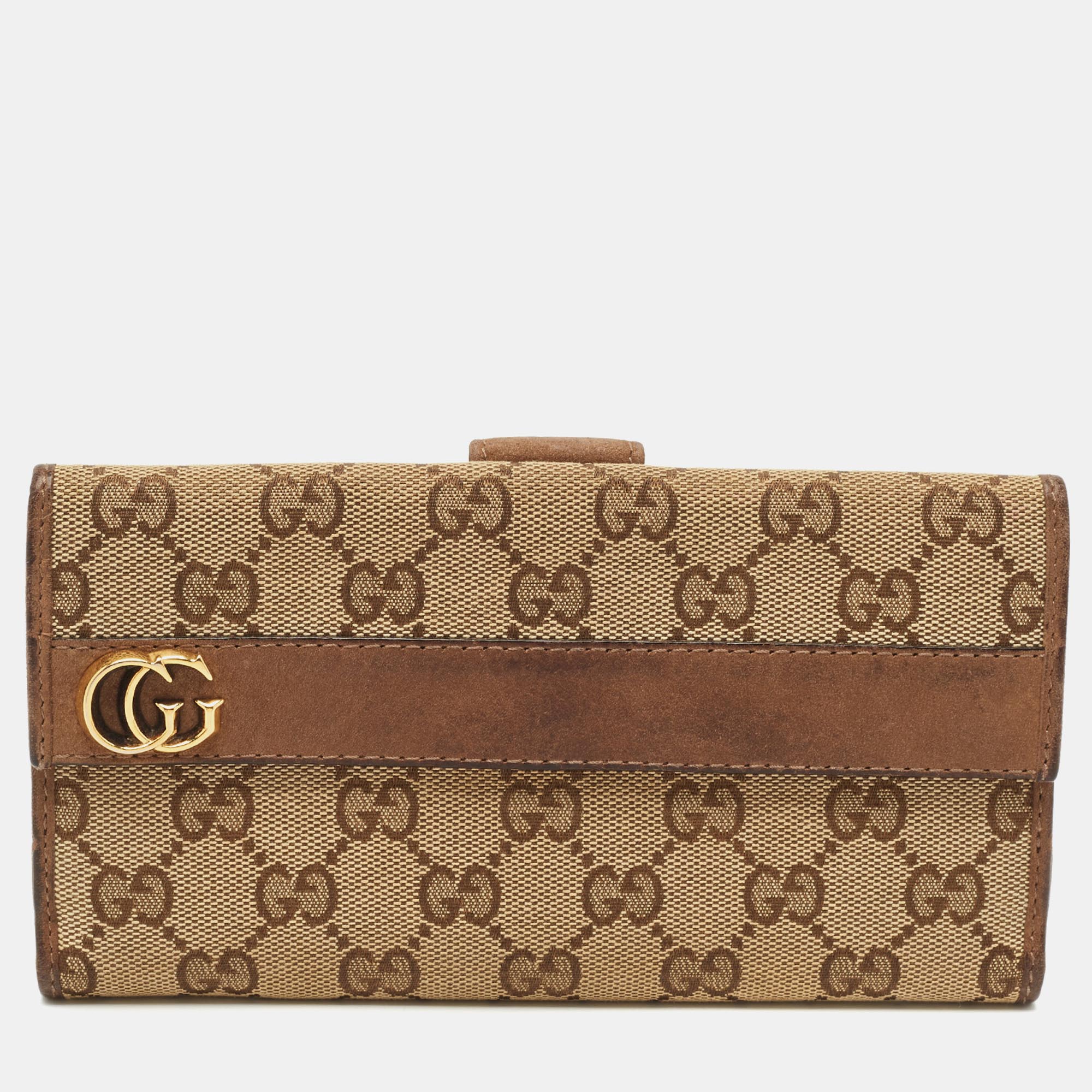Gucci Beige GG Canvas Double G Continental Wallet, Wallets & Money Clips - Luxury Closet catalog