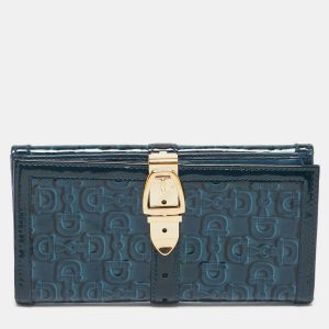 Gucci Blue Horsebit Embossed Patent Leather Buckle Flap Continental Wallet, Wallets & Money Clips - Luxury Closet catalog