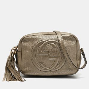 Gucci Metallic Leather Soho Disco Camera Crossbody Bag, Handbags - Luxury Closet catalog